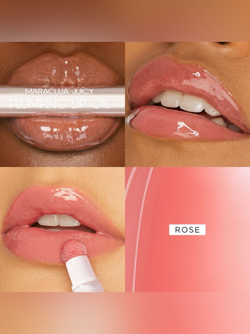 Tarte Maracuja Juicy Plumping Lip Oil Rose 2.7 mL NIB Tarte Cosmetics Glossy